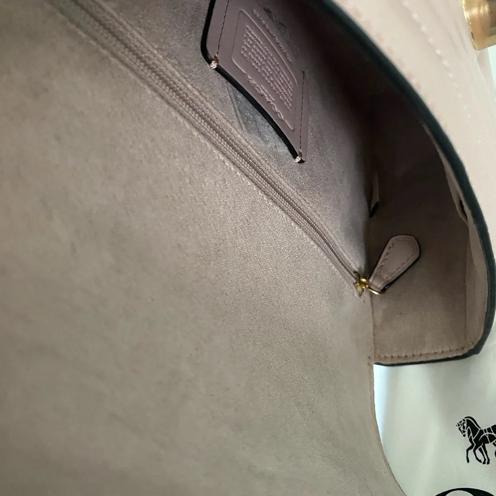 Coach Marlie Top Handle Satchel In Colorblock With Border Quilting - Picture 9 of 11